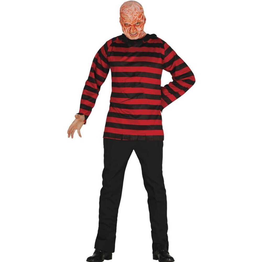 Fiestas Guirca Mens Slasher Costume Top / Black/Red